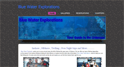 Desktop Screenshot of bluewaterexplorations.com