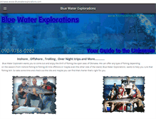 Tablet Screenshot of bluewaterexplorations.com